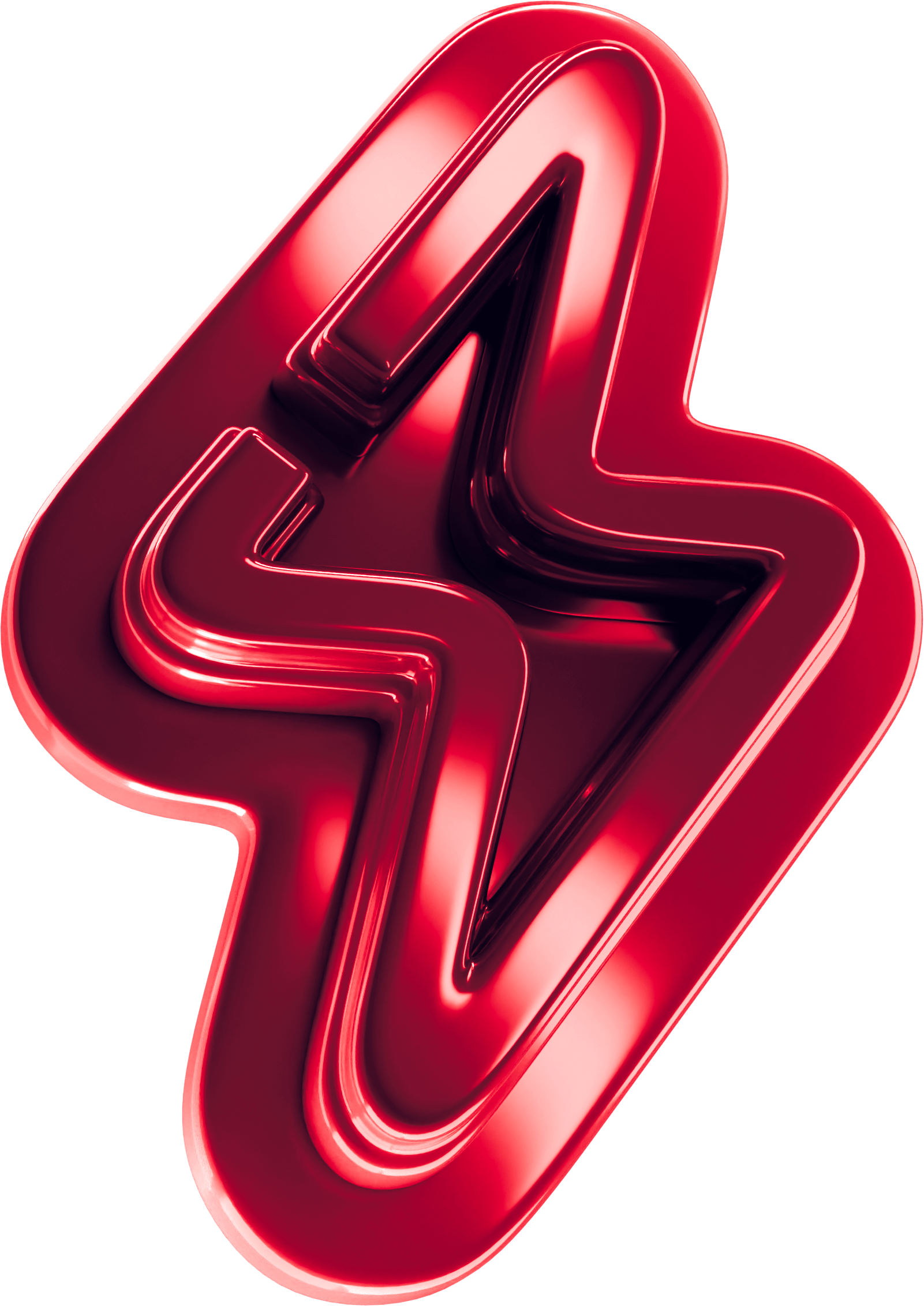 red shiny lightning