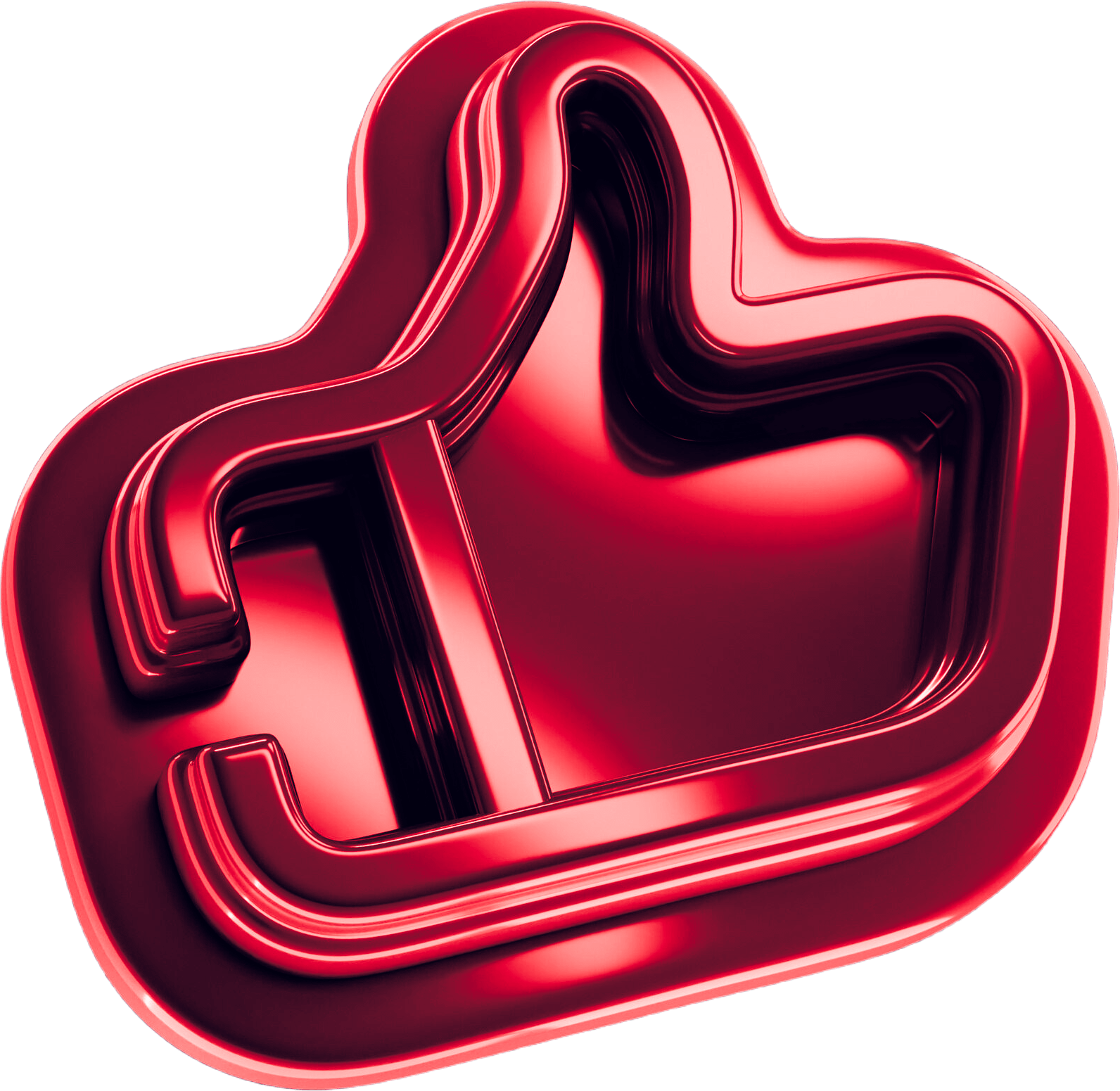 red shiny thumbs up